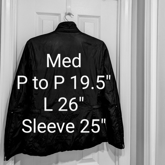 Jacob Black Sleek Ski / Moto Puffer Jacket w Front Pockets. Size Med. - Picture 4 of 16